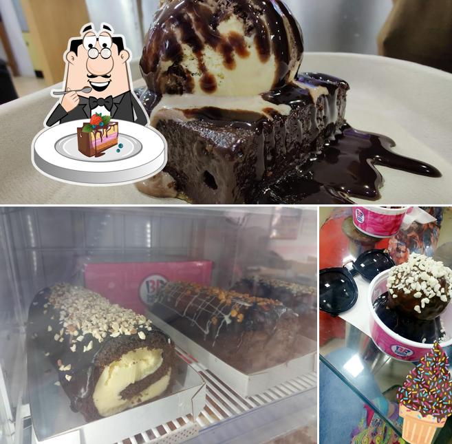 Chocolate cake at Baskin Robbins, Candolim Calangute Road