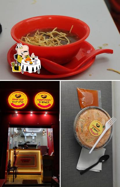 The image of Chopsticks and Bowls’s food and interior