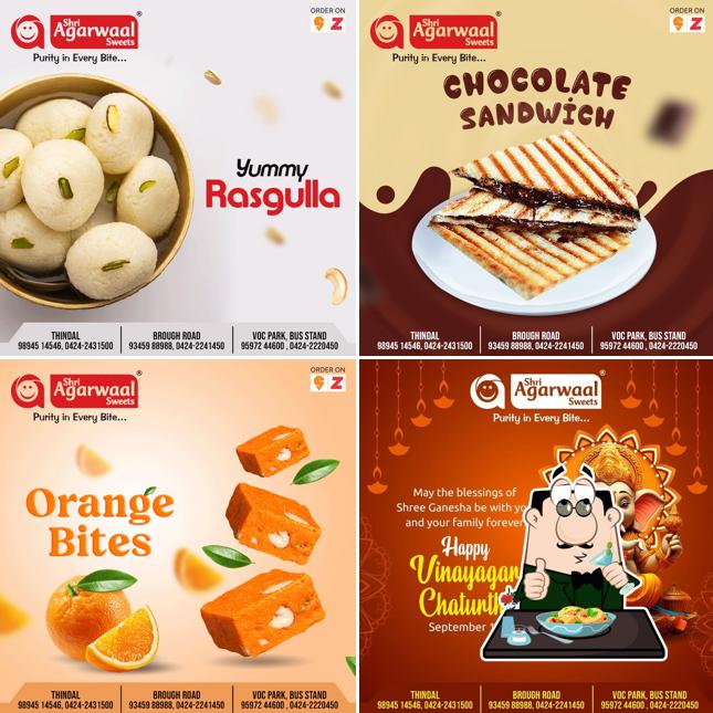 Food at Shri Agarwaal Sweets