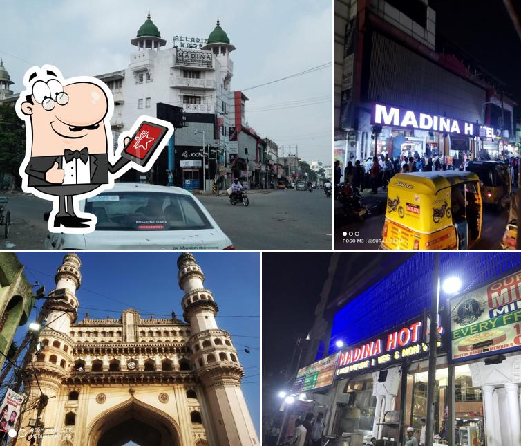 You can get some fresh air at the outside area of Madina hotel - Since 1947