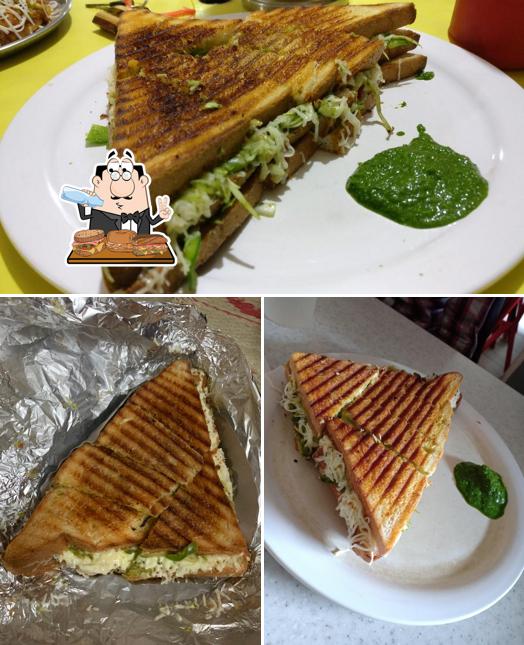 Grab a sandwich at Happinezz Shree Ambica Ice Cream Parlour / snacks Best in town