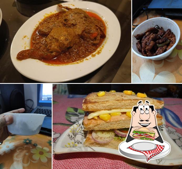 Club sandwich at Ipsita's Bakery