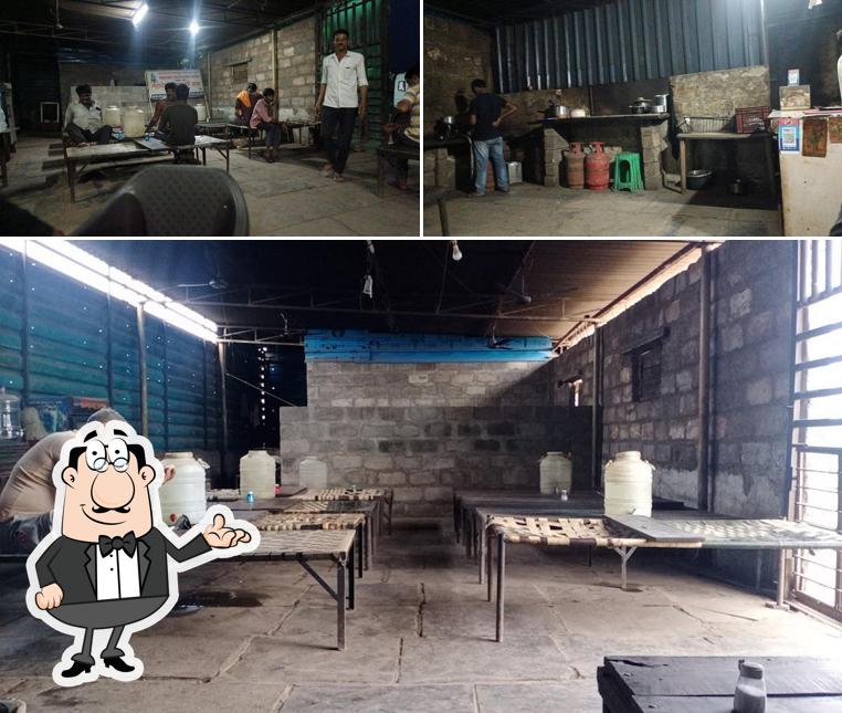 This is the picture displaying interior and beverage at Mahadev Rajesthan dhaba