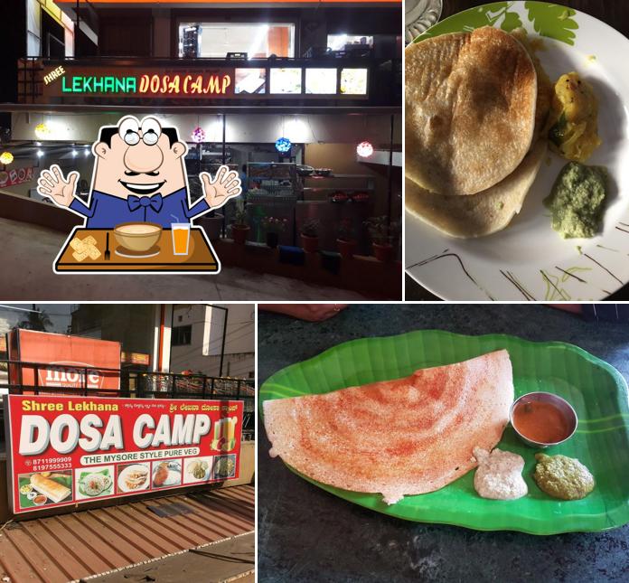 Food at Lekhana Dosa Camp