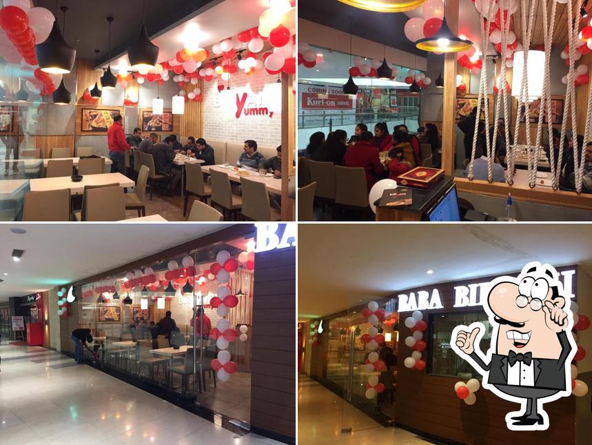 The interior of Baba Biryani