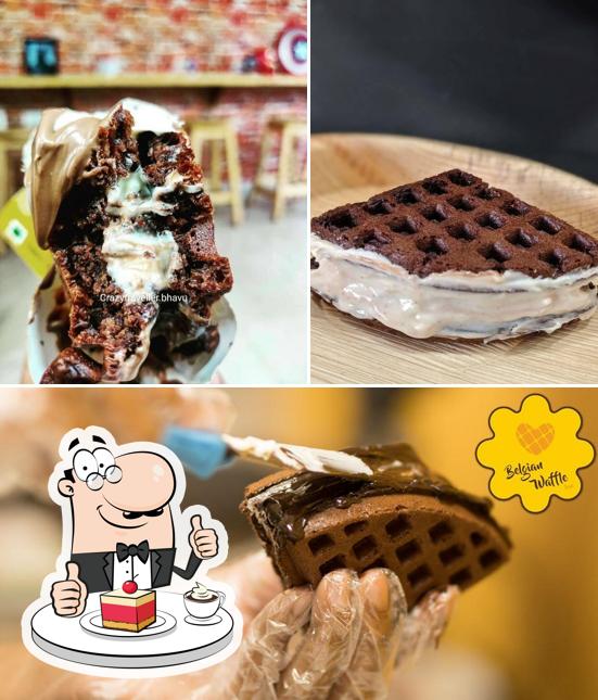 Belgian waffle love serves a range of sweet dishes