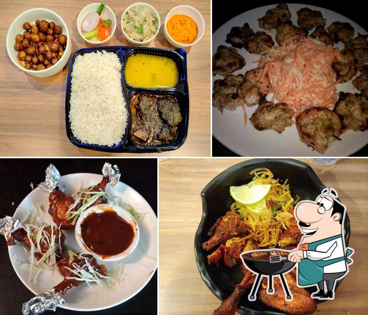 Meat meals are available at D'Vine