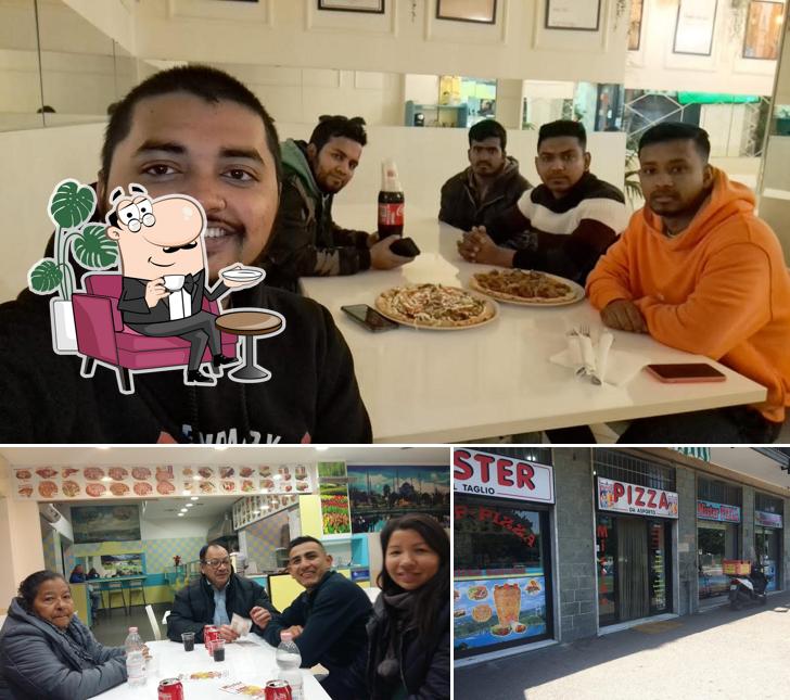 Dai un'occhiata agli interni di Mister Pizza