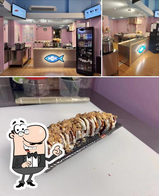 La foto della interni e cibo di Poke Targa