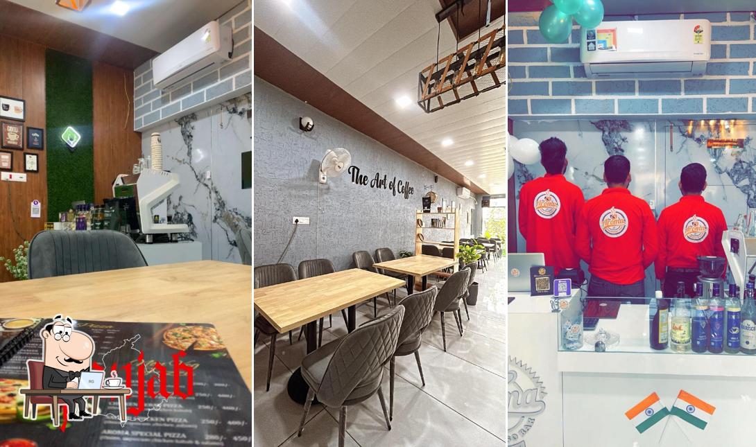 The interior of The aroma Espresso bar