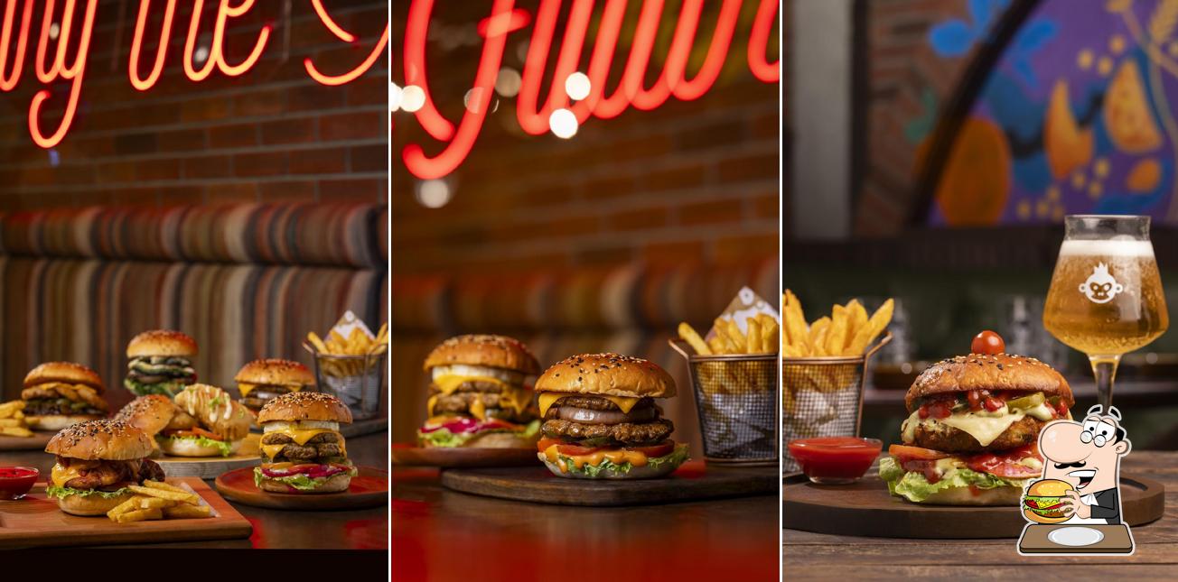 Hamburger at Bira 91 Taproom - Saket