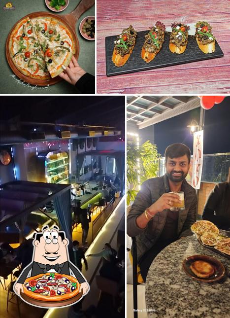 Try out pizza at The Brew Estate Karnal