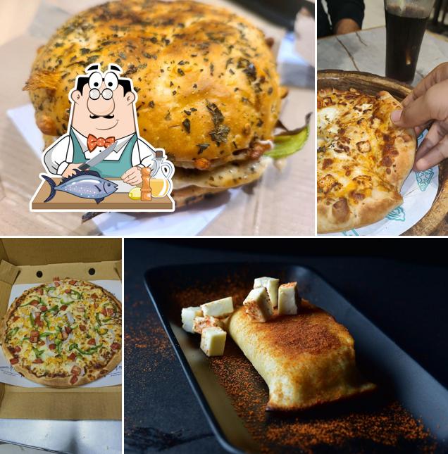 Grilled salmon at Choice of pizza's