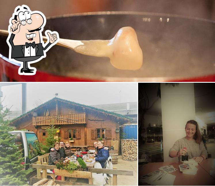 Tra le diverse cose da Fondue Alp si possono trovare la interni e cibo
