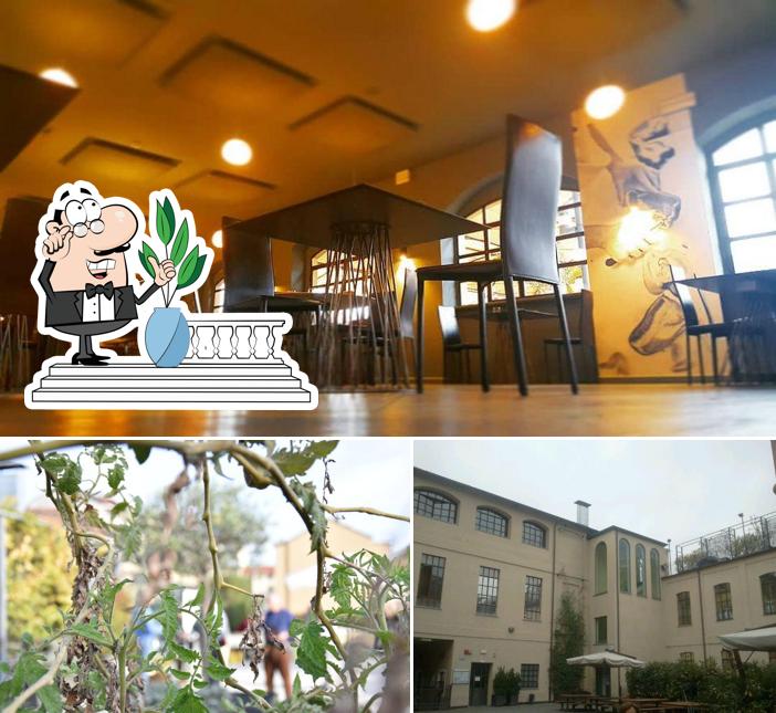 Tra le diverse cose da Ristorante Piazza dei Mestieri si possono trovare la esterno e cibo