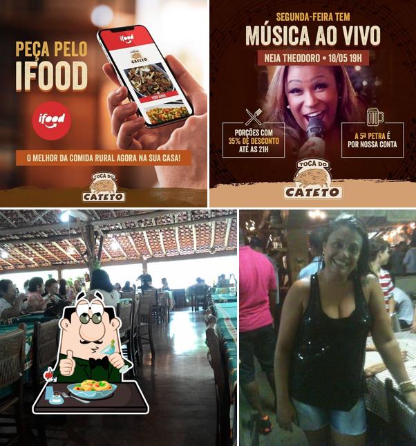 Comida em Restaurante Toca do Cateto
