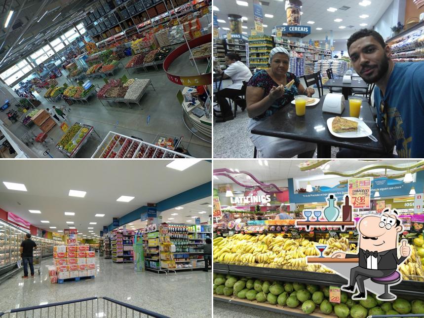 O interior do Savegnago Supermercados