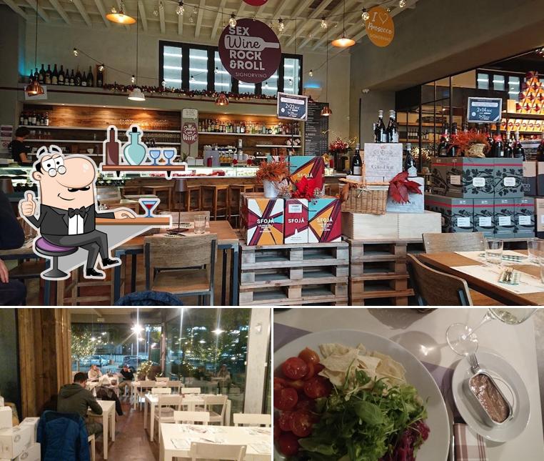 Signorvino si caratterizza per la interni e cibo