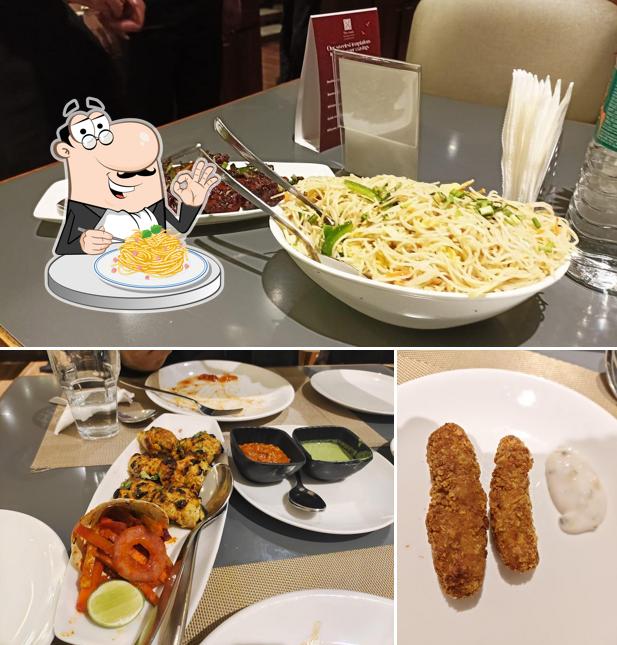 Spaghetti carbonara at The Creek Classic Restaurant