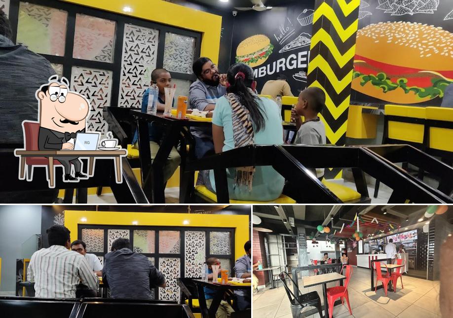 The interior of KFC