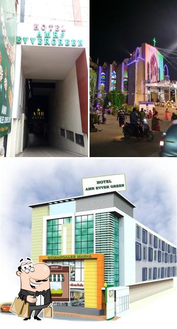 The exterior of Hotel AMRs Evvergreen