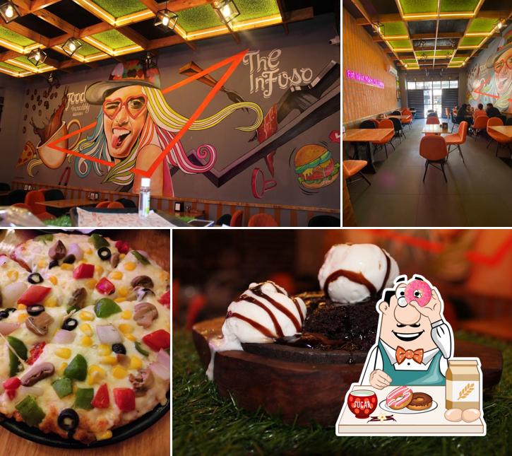 The Infuso Cafe serves a variety of sweet dishes