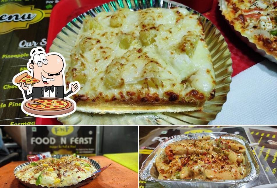At FnF Food n Feast, you can order pizza