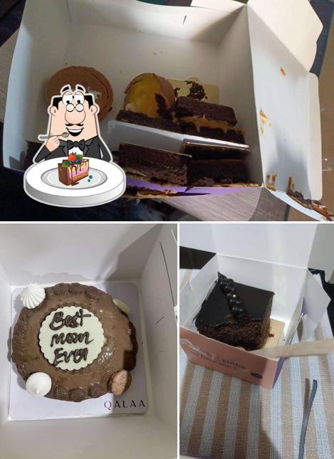 Chocolate cake at Qalaa