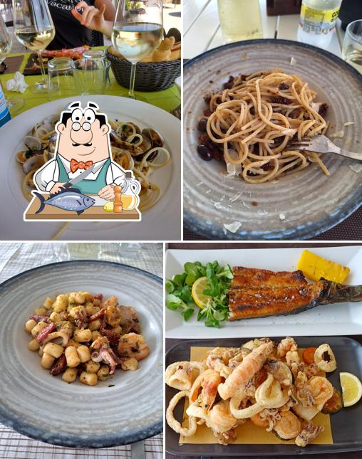 Salmone grigliato al Bagno Ristoro, lido di Volano