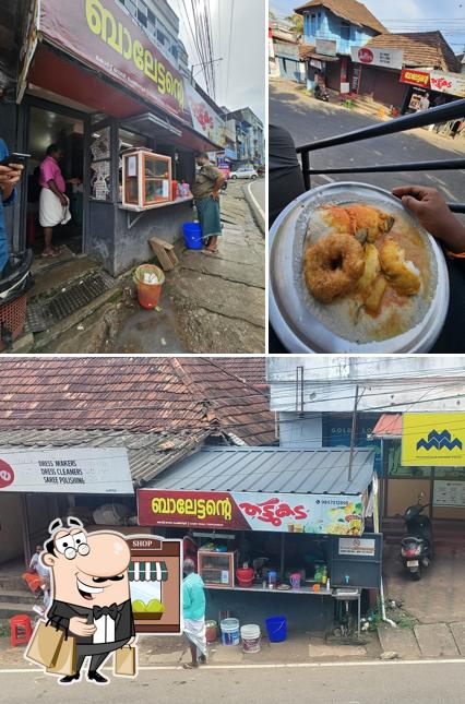 Take a look at the picture showing exterior and food at Balettante Thattukada