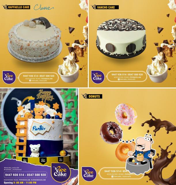 Food at Bee cake