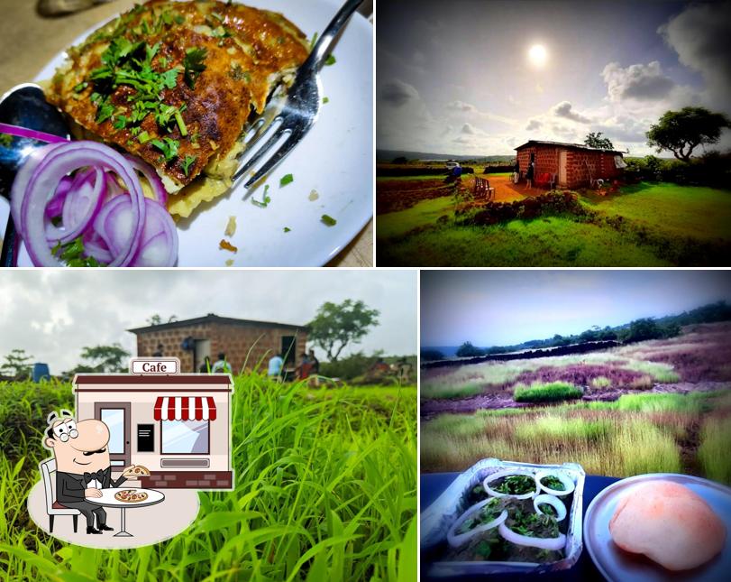 The image of exterior and food at Khop INN Chicken Cafreal in Goa