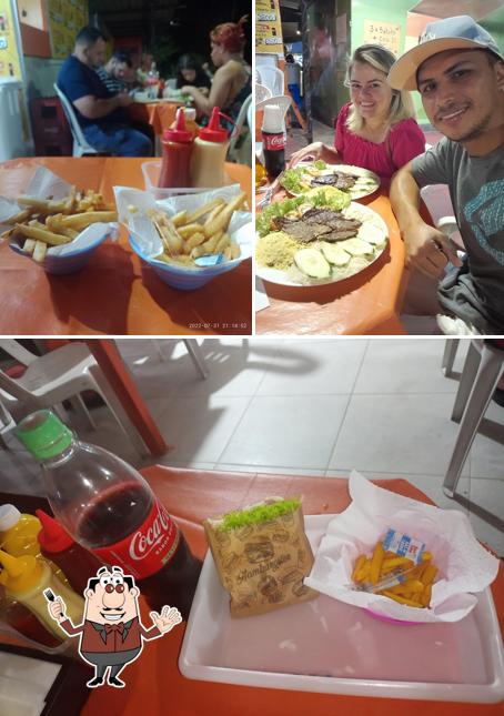 Platos en Lanche do Frank