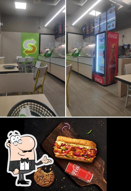 Among different things one can find interior and food at Subway Villivakam