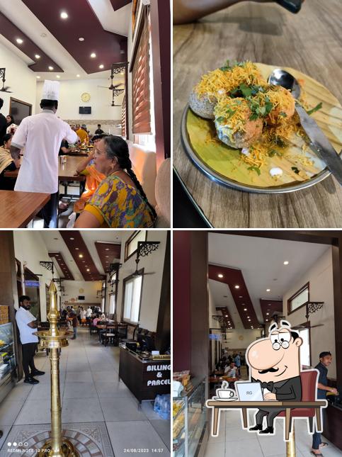 The interior of Aryaas Park Veg Restaurant