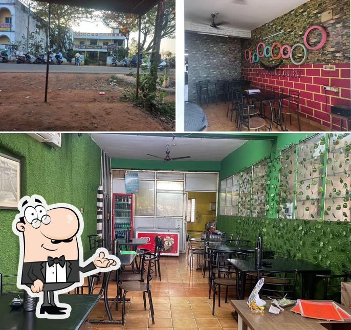 The restaurant's interior and exterior