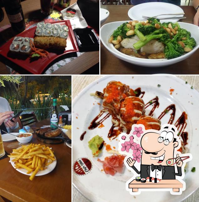 Escolha diversas opções de sushi