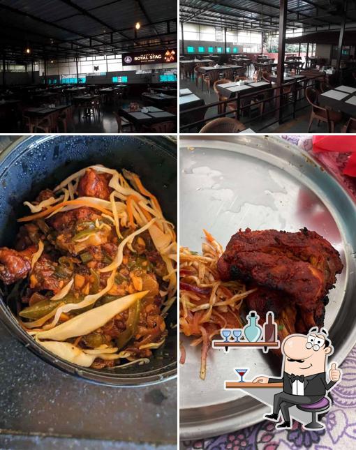 Check out the photo displaying interior and food at Hotel rohit garden