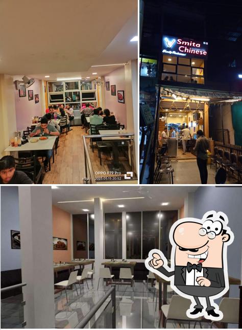 The interior of Smita Chinese family Restaurant