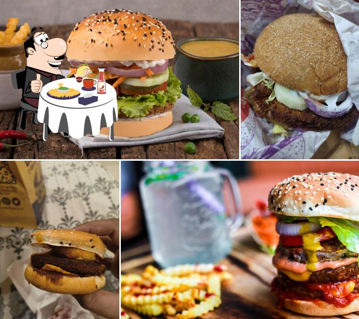 Order a burger at The Burger Club