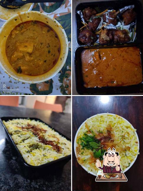 Order meat dishes from the menu