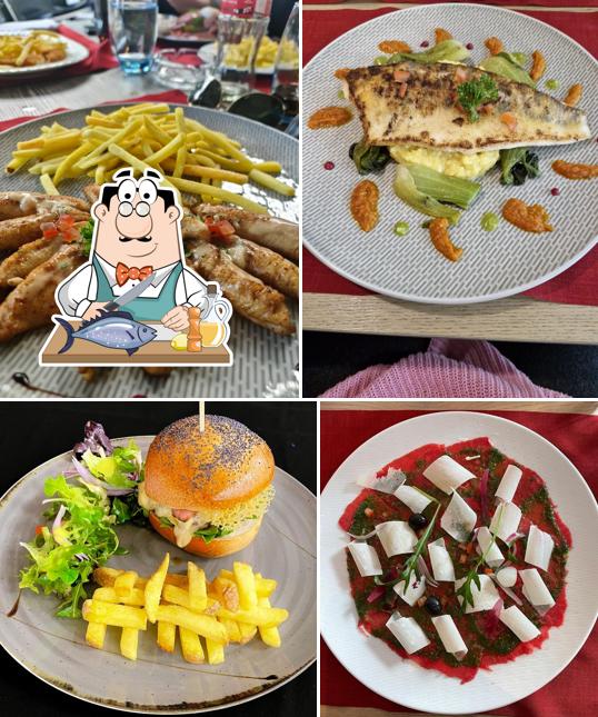 Salmone grigliato al Brasserie des Sauges