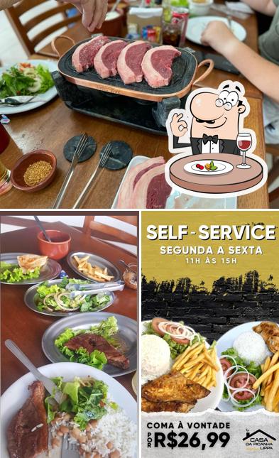 Entre diversos coisas, comida e interior podem ser encontrados no CASA DA PICANHA INDAIATUBA