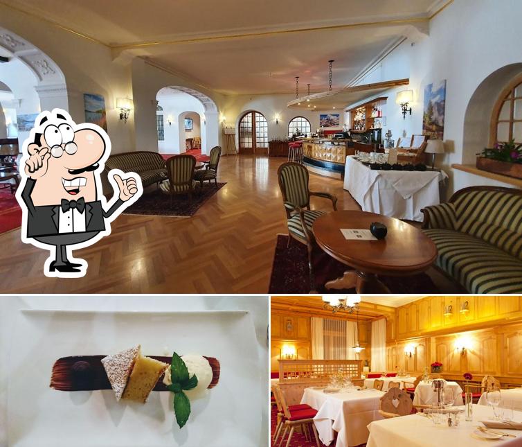La interni e cibo del ristorante