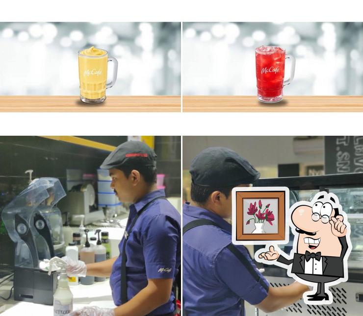 The interior of McCafe by McDonald's