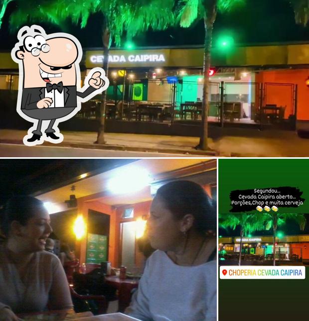 A Cevada Caipira se destaca pelo exterior e balcão de bar