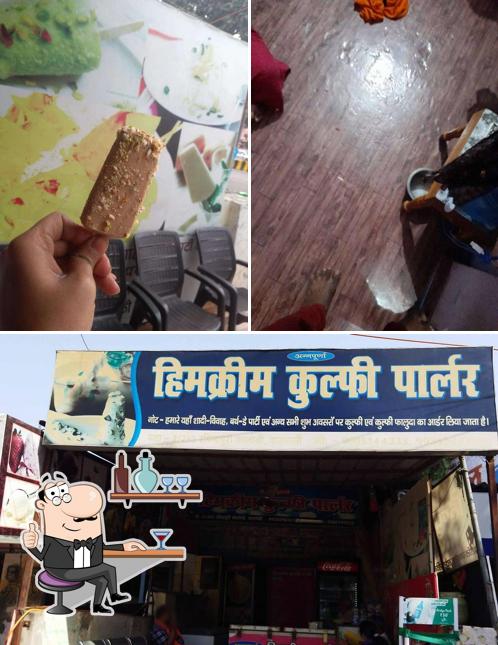 The interior of Himcream Kulfi Parlour