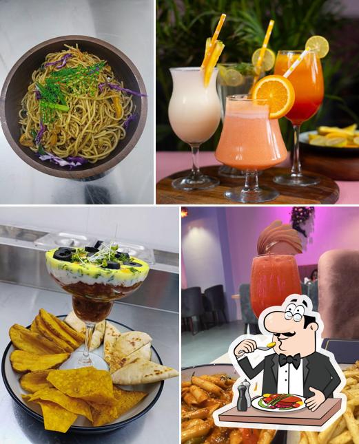 Food at The Pink Door restaurant , Kudasan, Gandhinagar