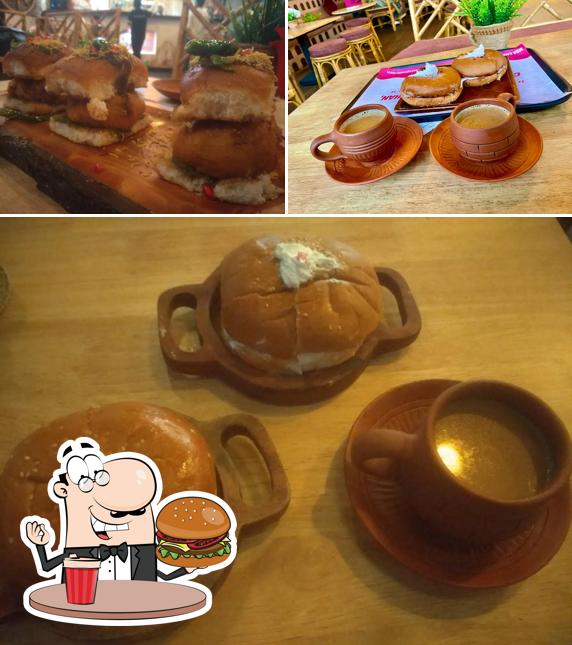 Order a burger at MBA CHAI WALA