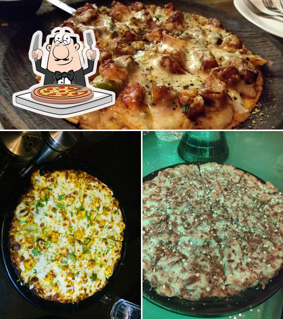 Order pizza at BRICKYARD CAFE AND LOUNGE